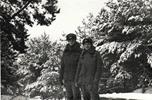 Я и Саня Стенин в Лютеже, зима 1988 год, на каких-то занятиях.